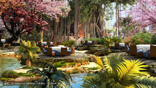 生态园效果图设计模板下载 模型设计与景观素材整合指南